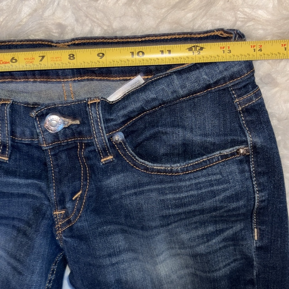 Levi’s Distressed 524 Too Superlow Jeans, Size 1M (25x32) - Picture 9 of 15